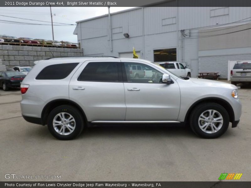 Bright Silver Metallic / Black 2011 Dodge Durango Crew 4x4