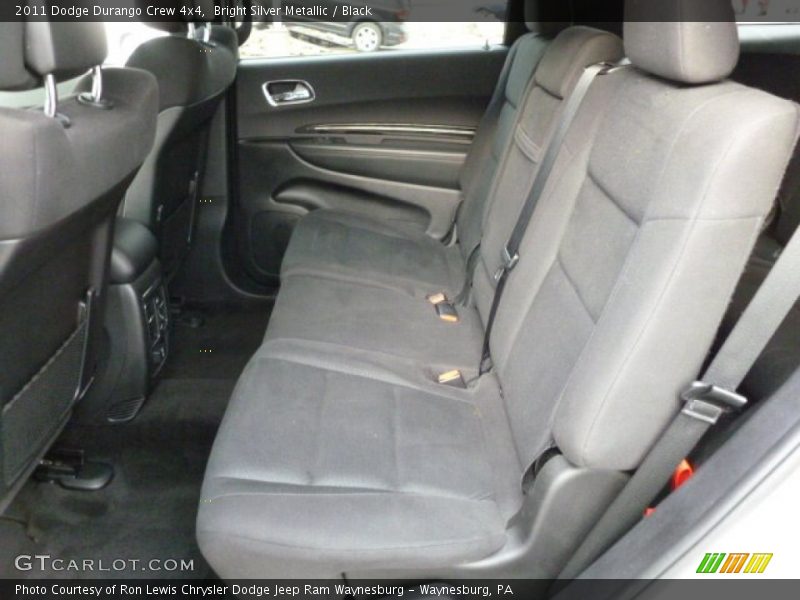 Bright Silver Metallic / Black 2011 Dodge Durango Crew 4x4