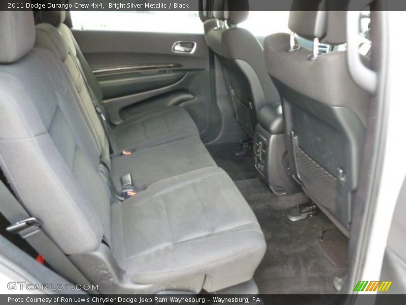 Bright Silver Metallic / Black 2011 Dodge Durango Crew 4x4