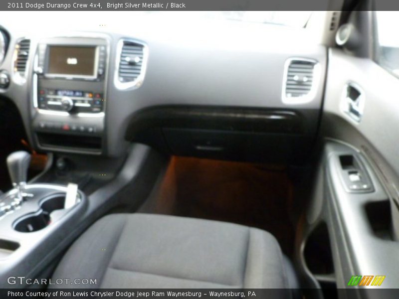 Bright Silver Metallic / Black 2011 Dodge Durango Crew 4x4