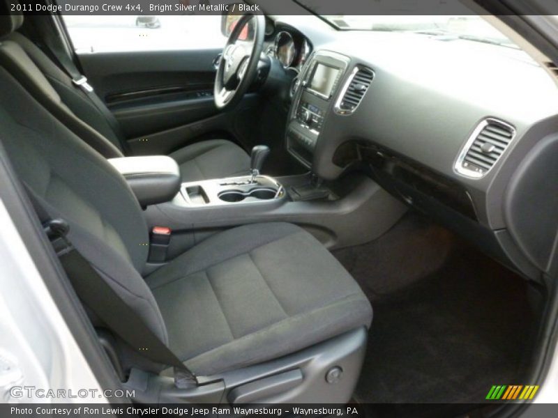 Bright Silver Metallic / Black 2011 Dodge Durango Crew 4x4
