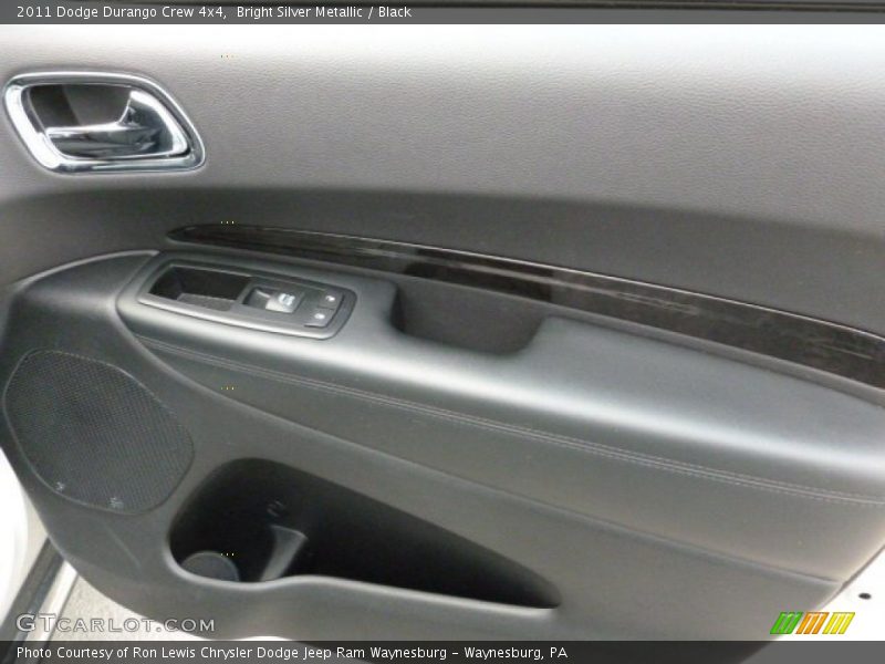Bright Silver Metallic / Black 2011 Dodge Durango Crew 4x4