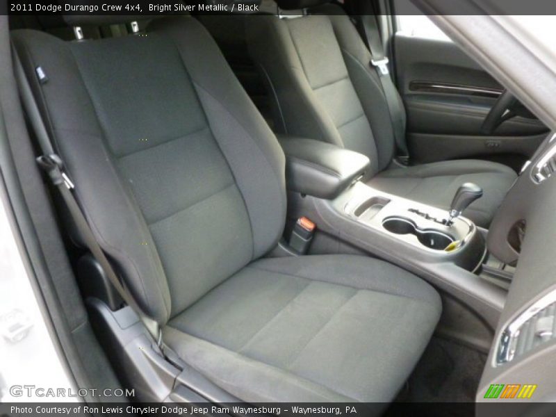 Bright Silver Metallic / Black 2011 Dodge Durango Crew 4x4