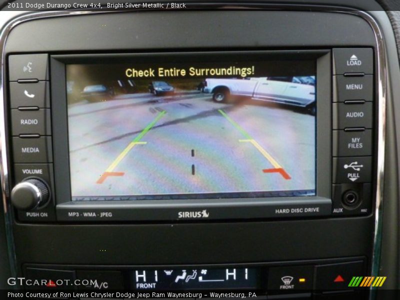 Bright Silver Metallic / Black 2011 Dodge Durango Crew 4x4