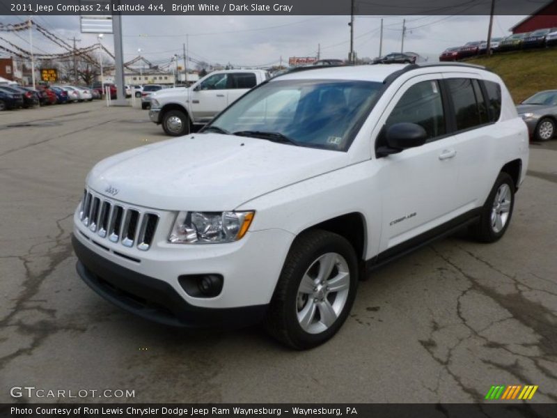 Bright White / Dark Slate Gray 2011 Jeep Compass 2.4 Latitude 4x4