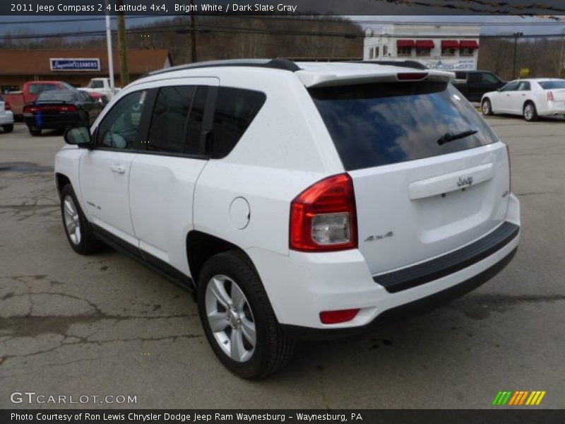 Bright White / Dark Slate Gray 2011 Jeep Compass 2.4 Latitude 4x4