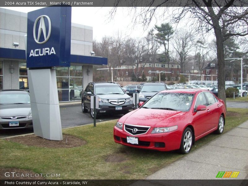 Milano Red / Parchment 2004 Acura TSX Sedan