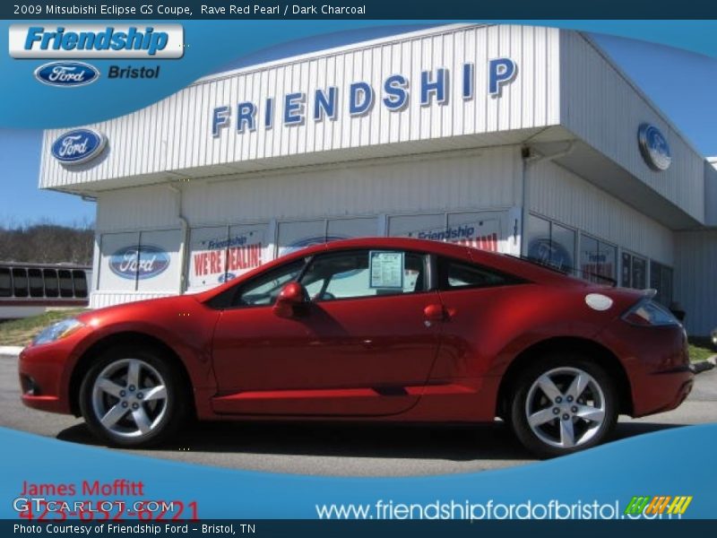 Rave Red Pearl / Dark Charcoal 2009 Mitsubishi Eclipse GS Coupe