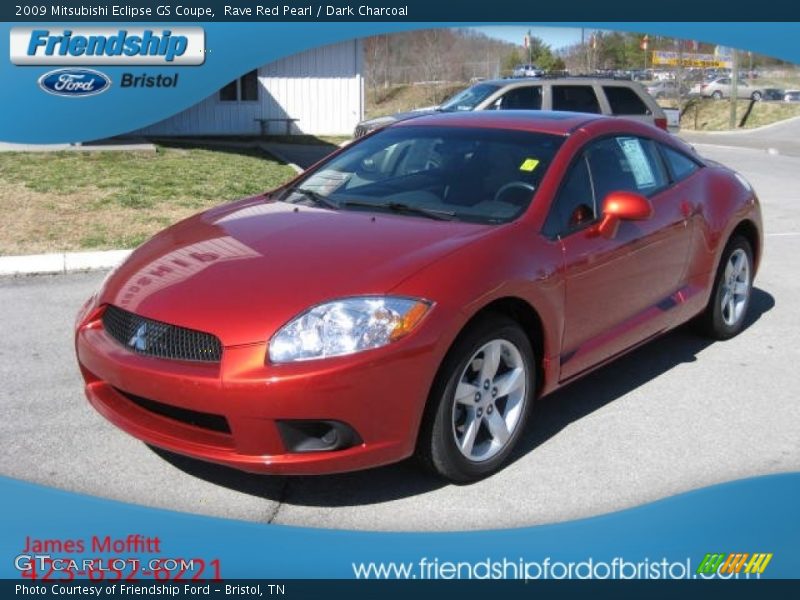 Rave Red Pearl / Dark Charcoal 2009 Mitsubishi Eclipse GS Coupe