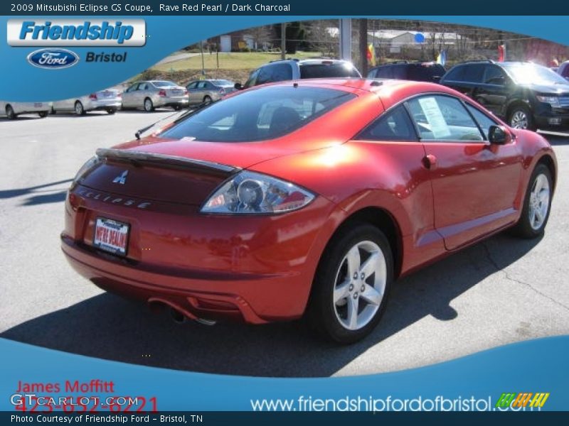Rave Red Pearl / Dark Charcoal 2009 Mitsubishi Eclipse GS Coupe
