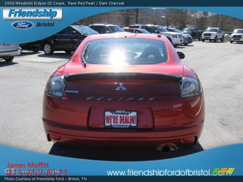 Rave Red Pearl / Dark Charcoal 2009 Mitsubishi Eclipse GS Coupe