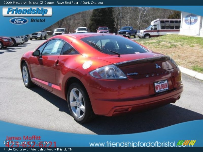 Rave Red Pearl / Dark Charcoal 2009 Mitsubishi Eclipse GS Coupe