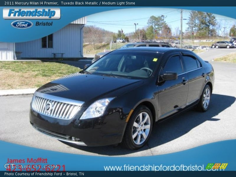 Tuxedo Black Metallic / Medium Light Stone 2011 Mercury Milan I4 Premier