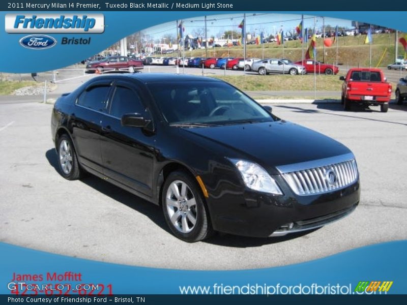 Tuxedo Black Metallic / Medium Light Stone 2011 Mercury Milan I4 Premier
