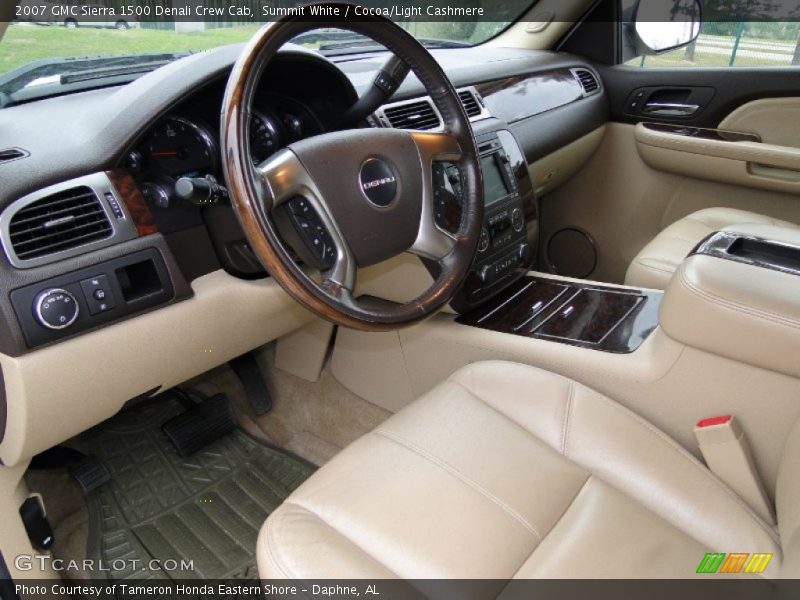  2007 Sierra 1500 Denali Crew Cab Cocoa/Light Cashmere Interior