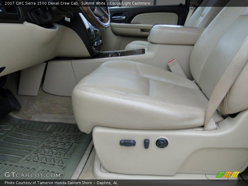 Summit White / Cocoa/Light Cashmere 2007 GMC Sierra 1500 Denali Crew Cab