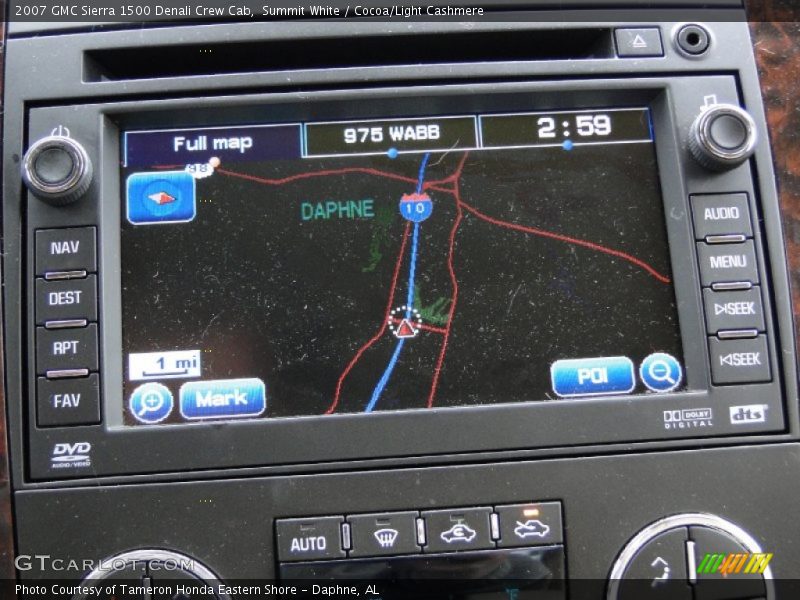 Navigation of 2007 Sierra 1500 Denali Crew Cab