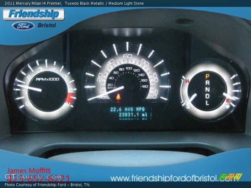 Tuxedo Black Metallic / Medium Light Stone 2011 Mercury Milan I4 Premier