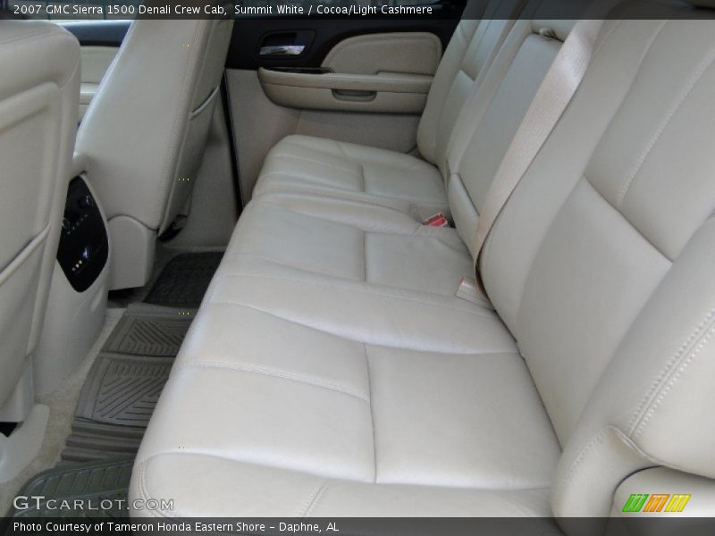 Summit White / Cocoa/Light Cashmere 2007 GMC Sierra 1500 Denali Crew Cab