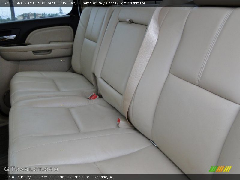 Summit White / Cocoa/Light Cashmere 2007 GMC Sierra 1500 Denali Crew Cab