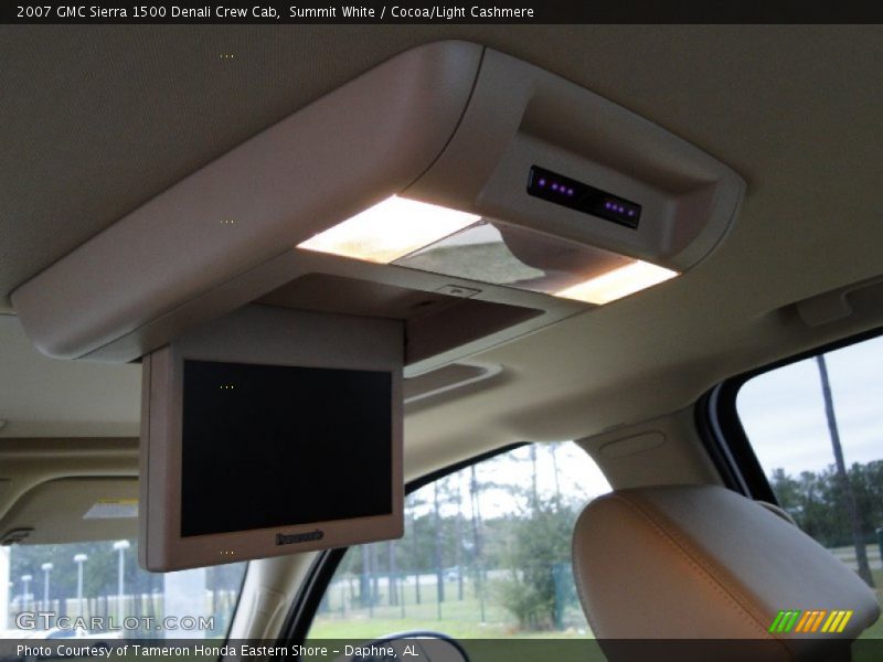 Summit White / Cocoa/Light Cashmere 2007 GMC Sierra 1500 Denali Crew Cab