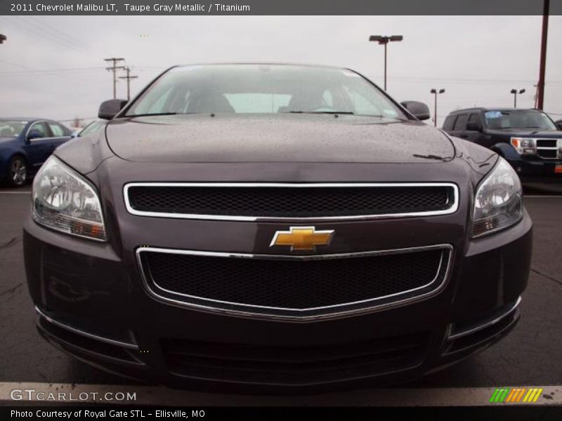 Taupe Gray Metallic / Titanium 2011 Chevrolet Malibu LT