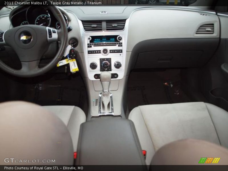 Taupe Gray Metallic / Titanium 2011 Chevrolet Malibu LT