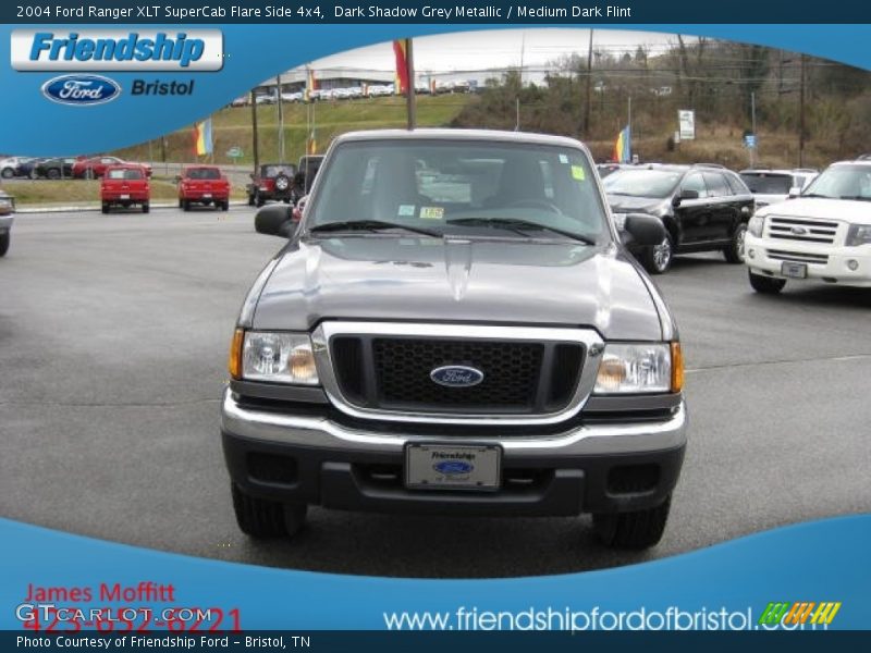 Dark Shadow Grey Metallic / Medium Dark Flint 2004 Ford Ranger XLT SuperCab Flare Side 4x4