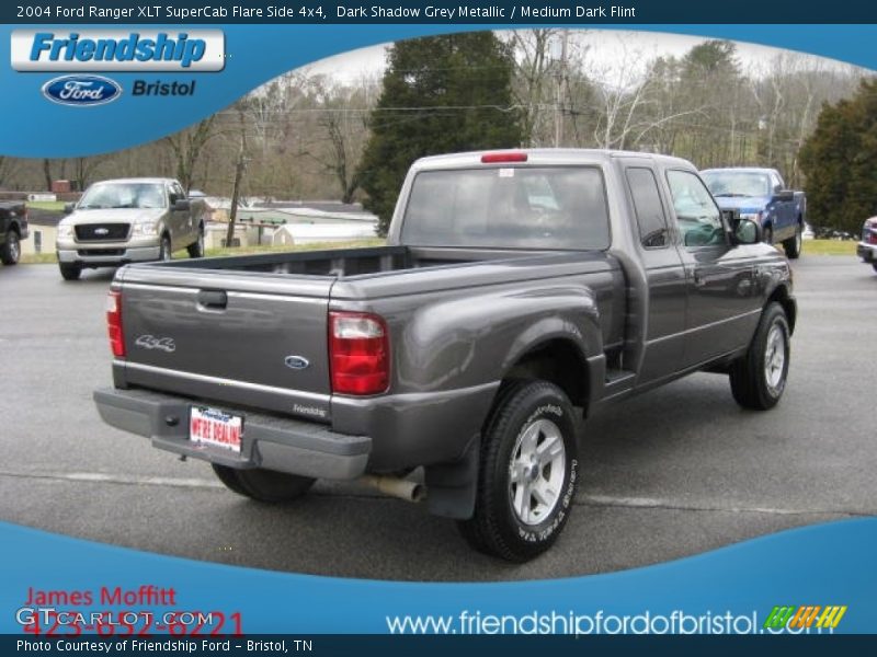 Dark Shadow Grey Metallic / Medium Dark Flint 2004 Ford Ranger XLT SuperCab Flare Side 4x4