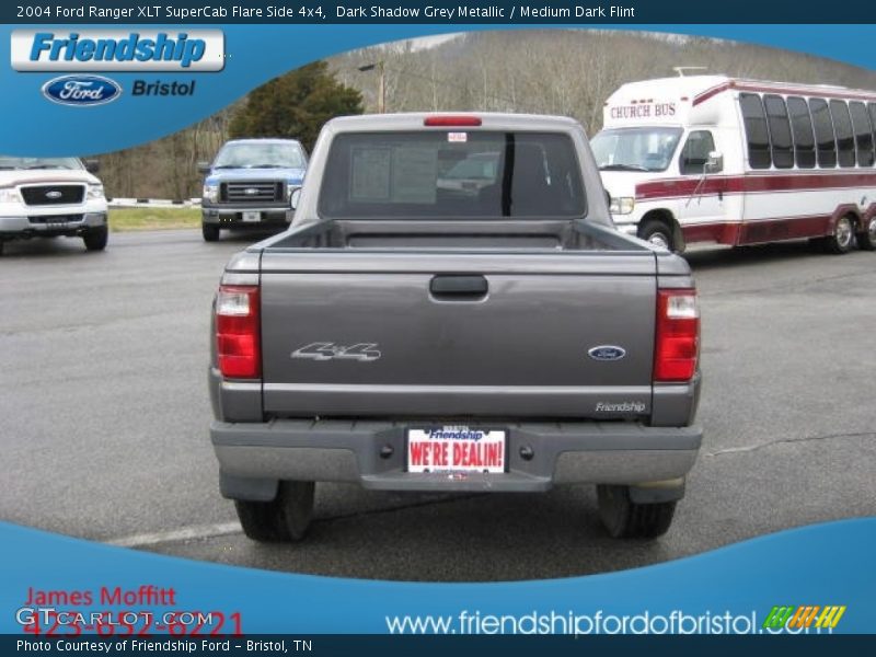 Dark Shadow Grey Metallic / Medium Dark Flint 2004 Ford Ranger XLT SuperCab Flare Side 4x4