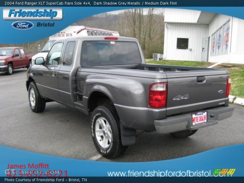 Dark Shadow Grey Metallic / Medium Dark Flint 2004 Ford Ranger XLT SuperCab Flare Side 4x4