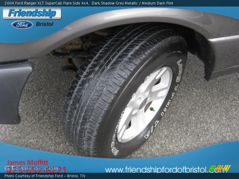 Dark Shadow Grey Metallic / Medium Dark Flint 2004 Ford Ranger XLT SuperCab Flare Side 4x4