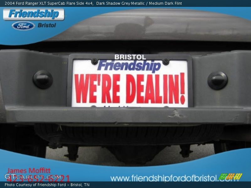 Dark Shadow Grey Metallic / Medium Dark Flint 2004 Ford Ranger XLT SuperCab Flare Side 4x4