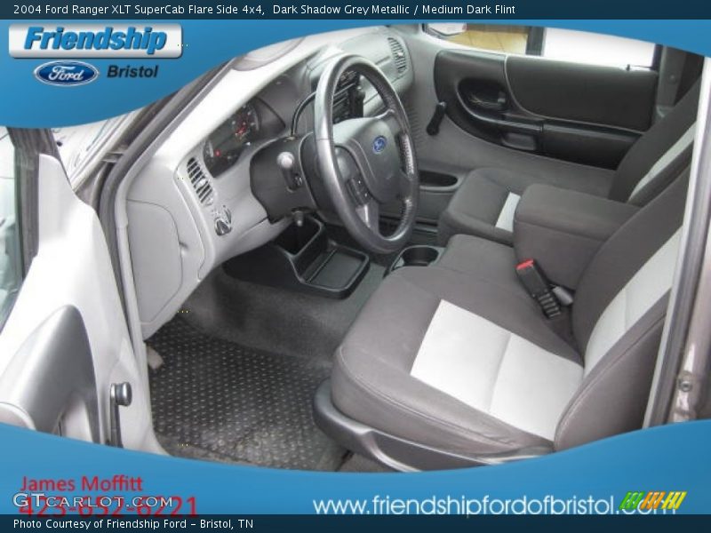 Dark Shadow Grey Metallic / Medium Dark Flint 2004 Ford Ranger XLT SuperCab Flare Side 4x4