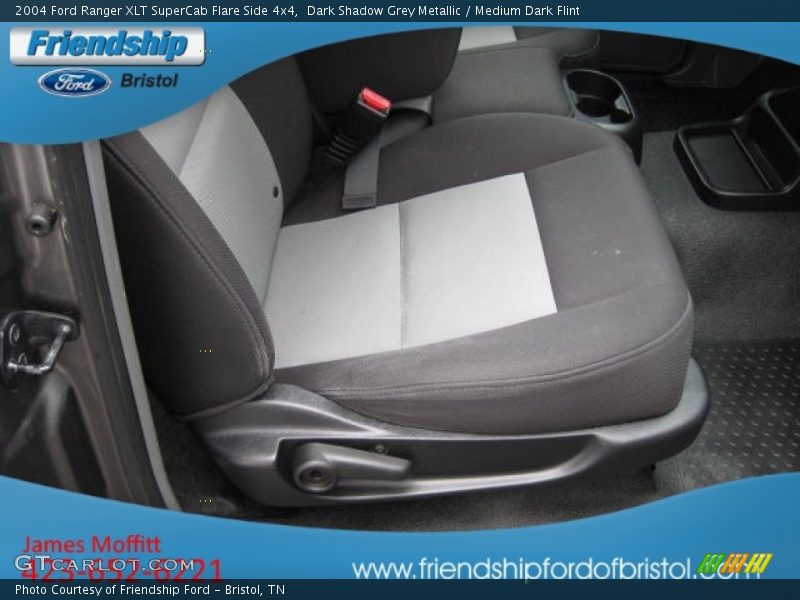 Dark Shadow Grey Metallic / Medium Dark Flint 2004 Ford Ranger XLT SuperCab Flare Side 4x4