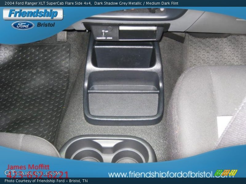Dark Shadow Grey Metallic / Medium Dark Flint 2004 Ford Ranger XLT SuperCab Flare Side 4x4