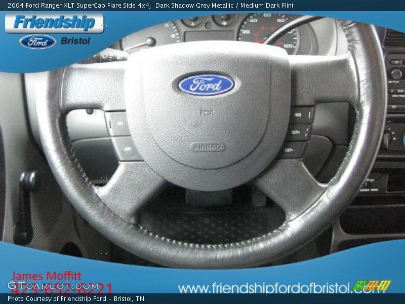 Dark Shadow Grey Metallic / Medium Dark Flint 2004 Ford Ranger XLT SuperCab Flare Side 4x4