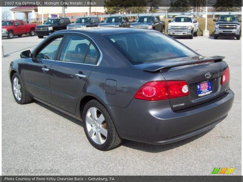 Midnight Gray Metallic / Black 2007 Kia Optima EX