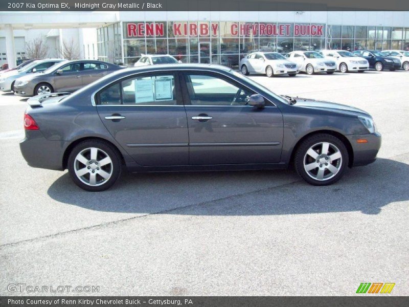 Midnight Gray Metallic / Black 2007 Kia Optima EX