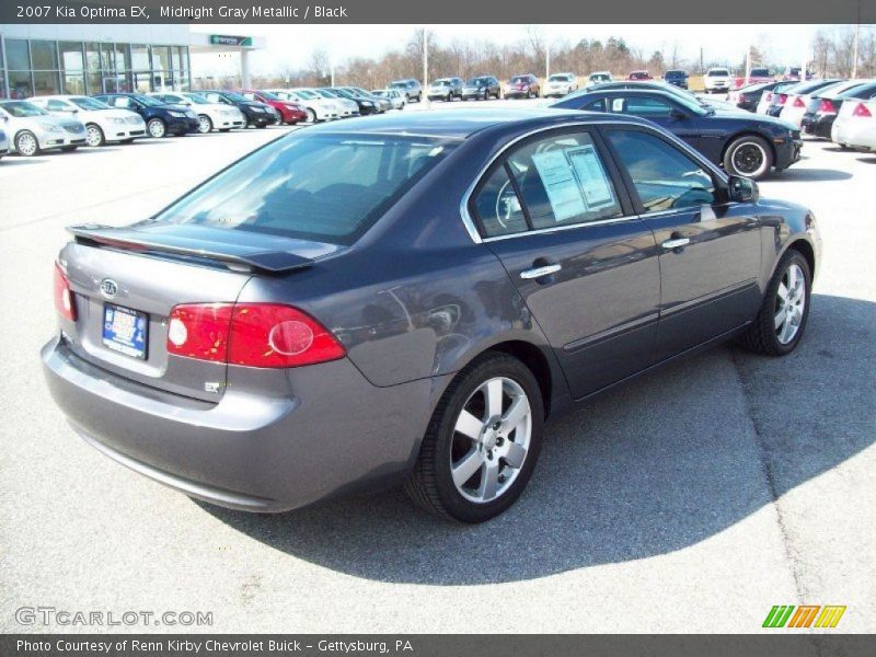 Midnight Gray Metallic / Black 2007 Kia Optima EX