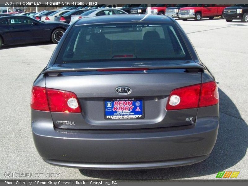 Midnight Gray Metallic / Black 2007 Kia Optima EX