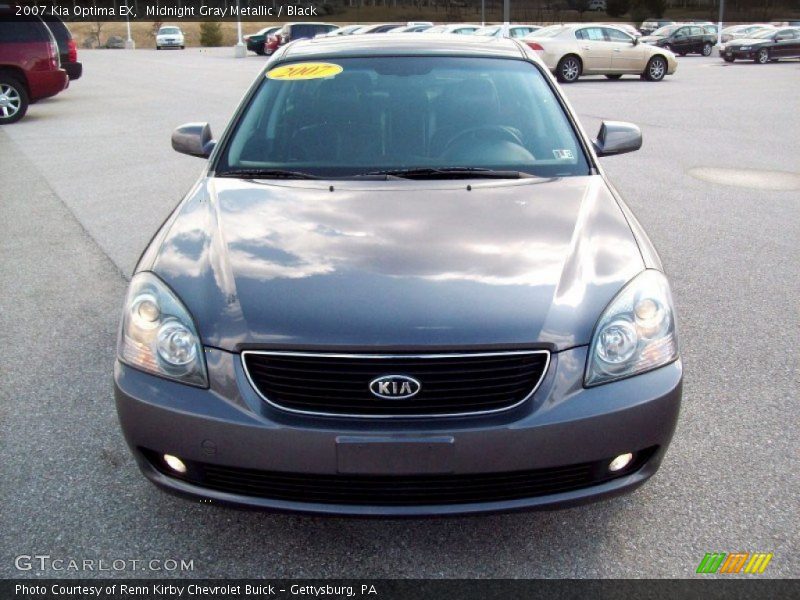 Midnight Gray Metallic / Black 2007 Kia Optima EX