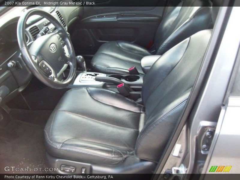 Midnight Gray Metallic / Black 2007 Kia Optima EX