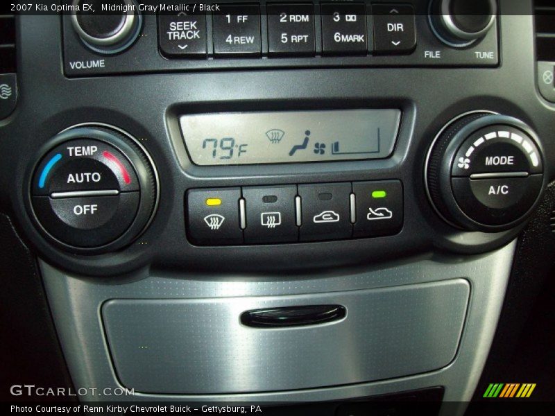 Midnight Gray Metallic / Black 2007 Kia Optima EX