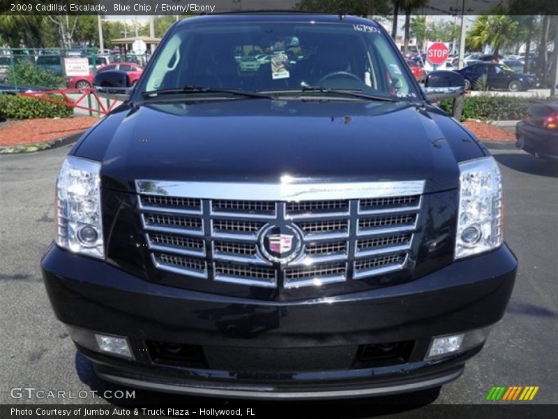 Blue Chip / Ebony/Ebony 2009 Cadillac Escalade