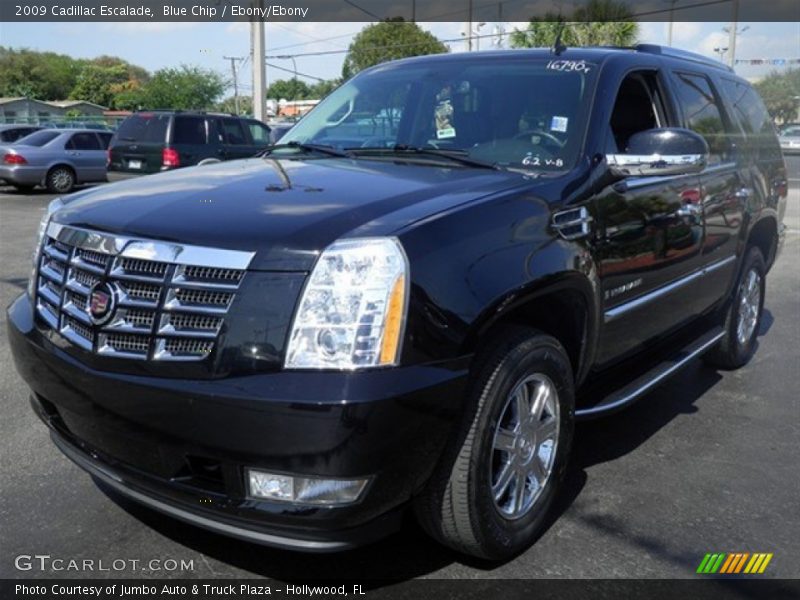 Blue Chip / Ebony/Ebony 2009 Cadillac Escalade