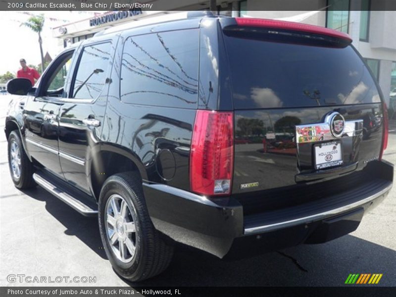 Blue Chip / Ebony/Ebony 2009 Cadillac Escalade
