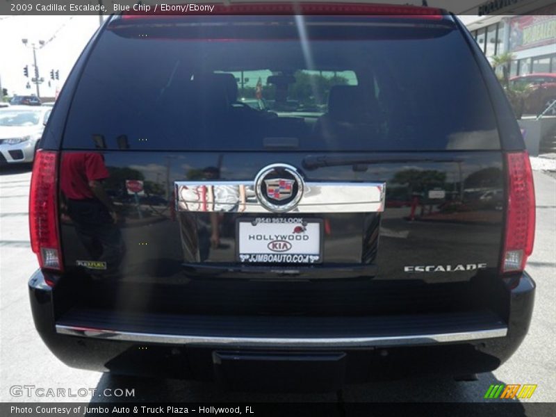 Blue Chip / Ebony/Ebony 2009 Cadillac Escalade