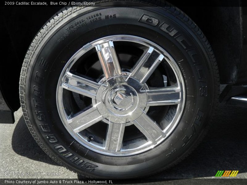 Blue Chip / Ebony/Ebony 2009 Cadillac Escalade