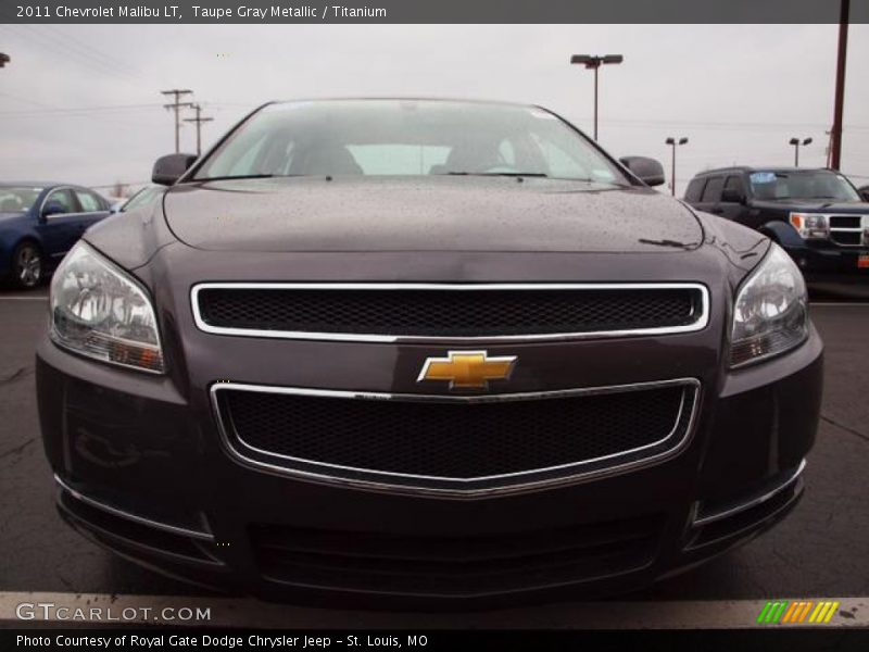 Taupe Gray Metallic / Titanium 2011 Chevrolet Malibu LT